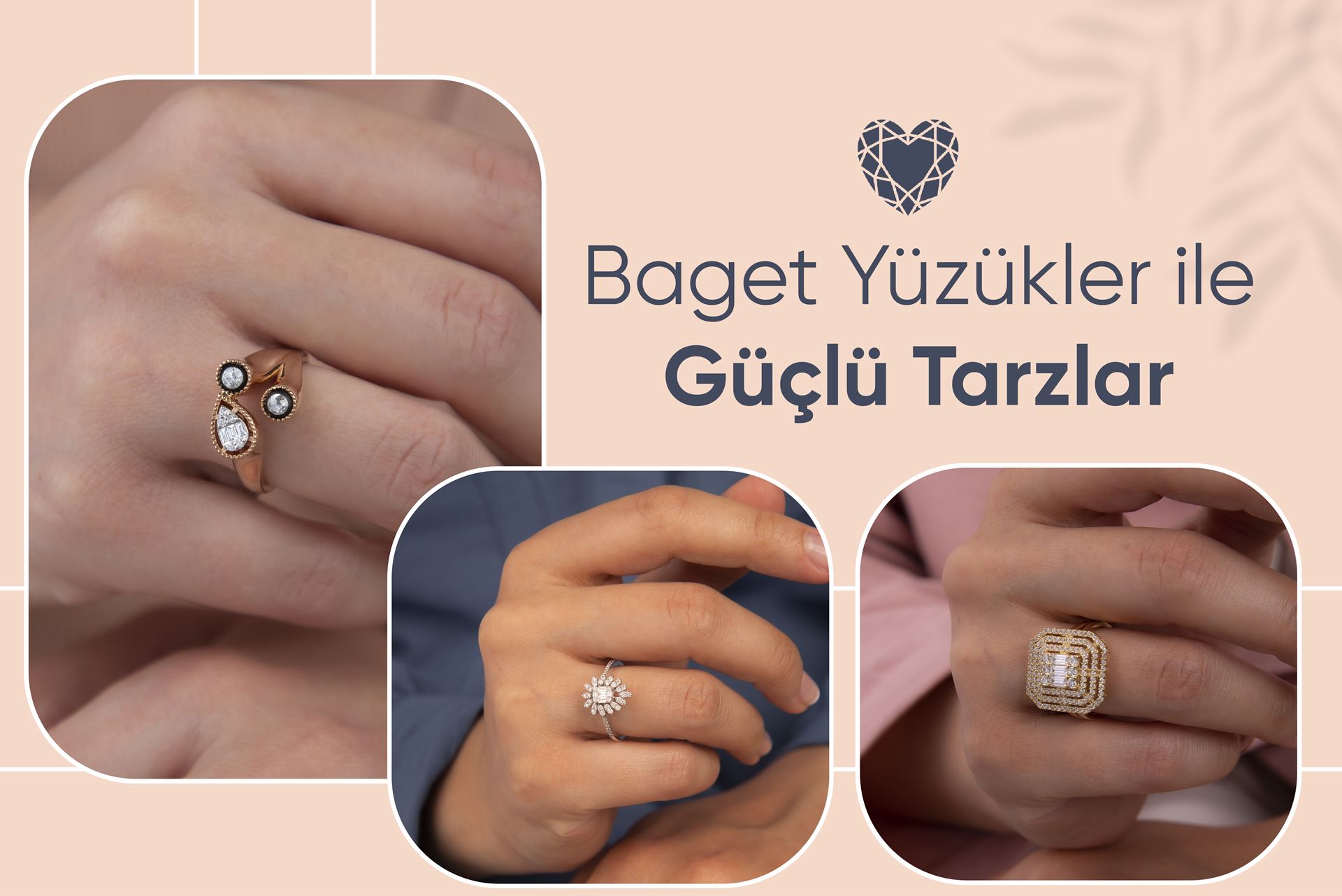 Baget Yüzükler ile Güçlü Tarzlar