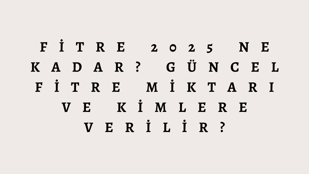 Fitre 2025 Ne Kadar? Güncel Fitre Miktarı ve Kimlere Verilir?